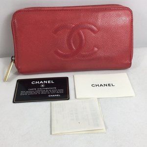 💗 CAVIAR 💗 zippy chanel wallet